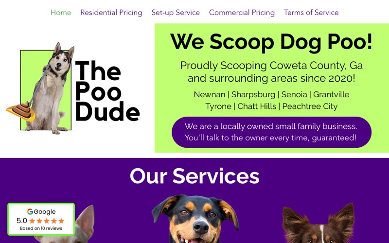 The Poo Dude website